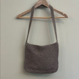 The Sak Classic Dark Tan Woven Purse